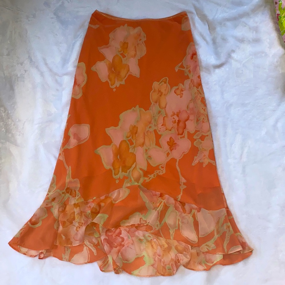 Long Flower Skirt